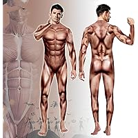 Amazon.co.jp: [Boono] 筋肉 コスプレ 筋肉スーツ 全身タイツ 肌色